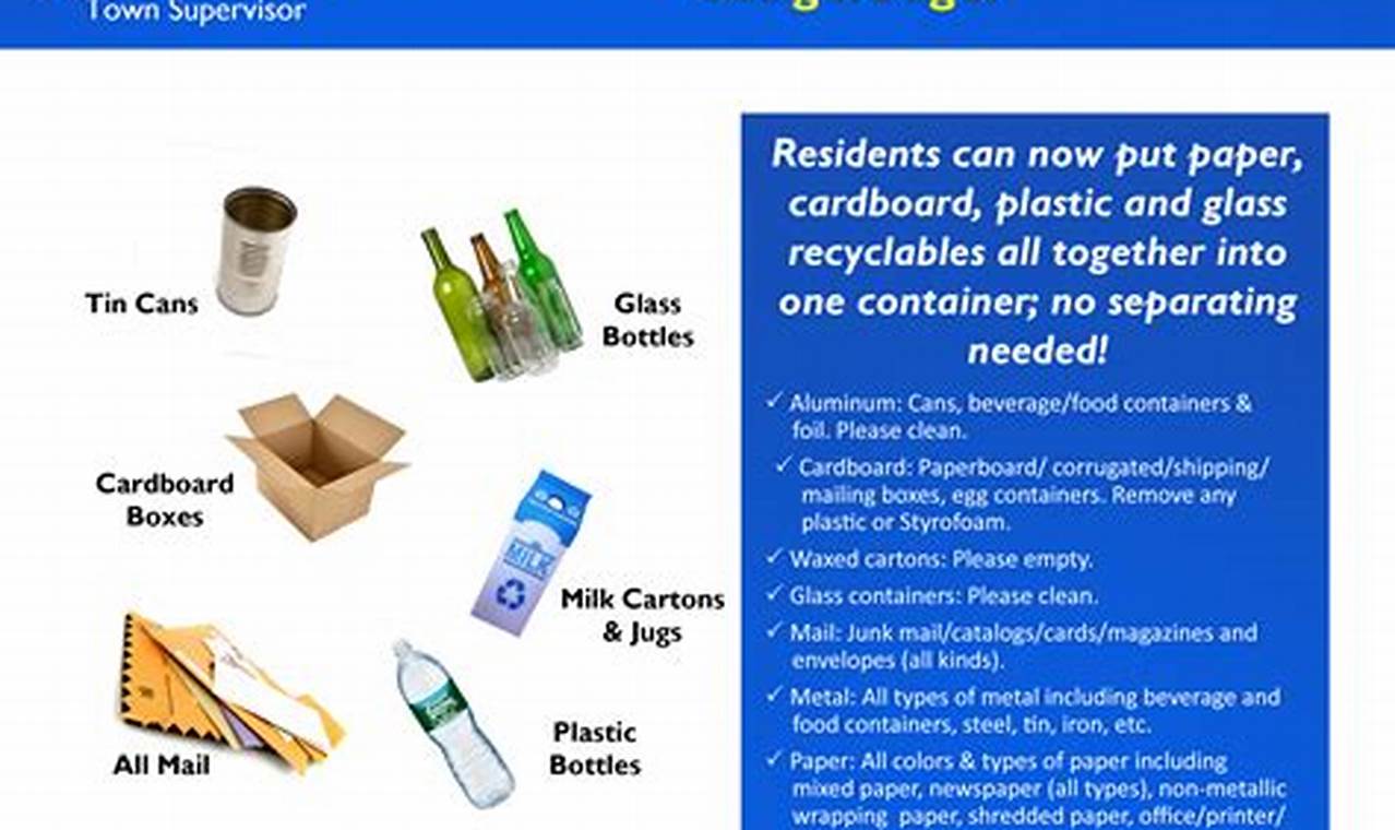 Town Of Oyster Bay Recycling Schedule 2024 Schedule