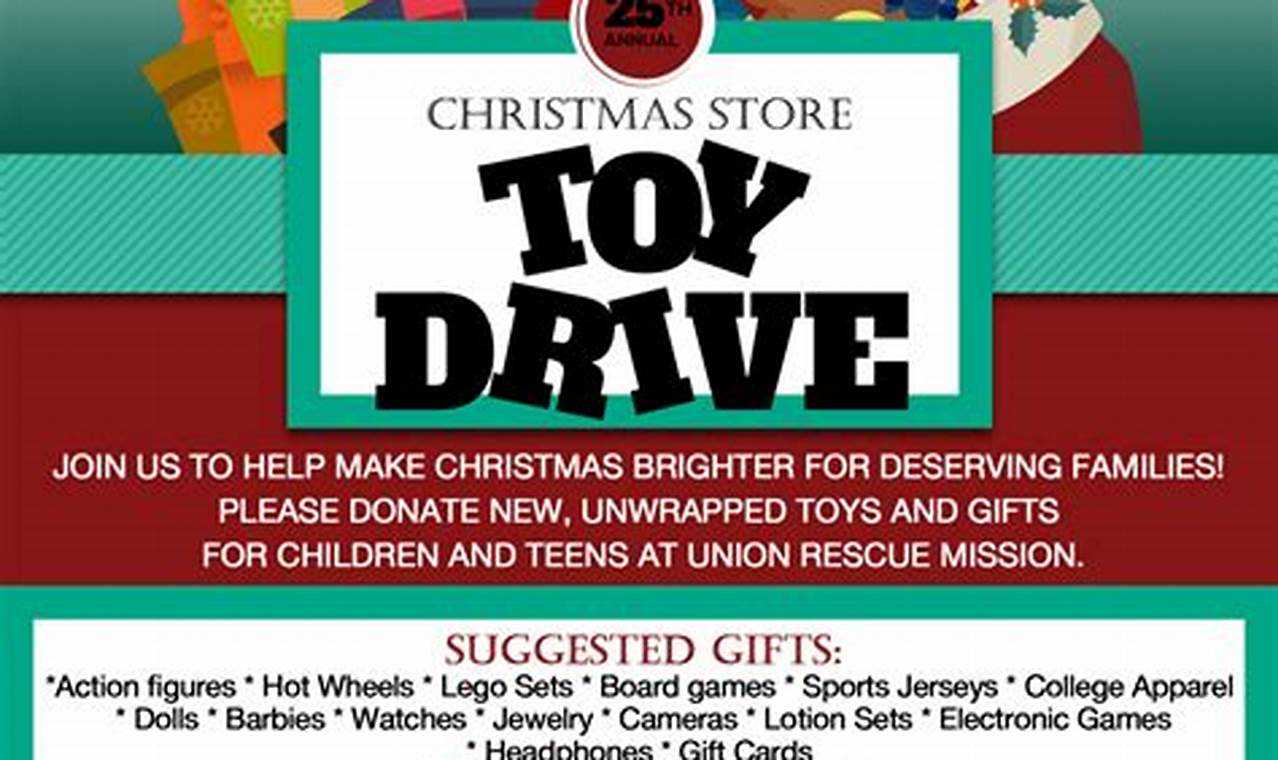 Toy Drives For Christmas 2024 Near Me