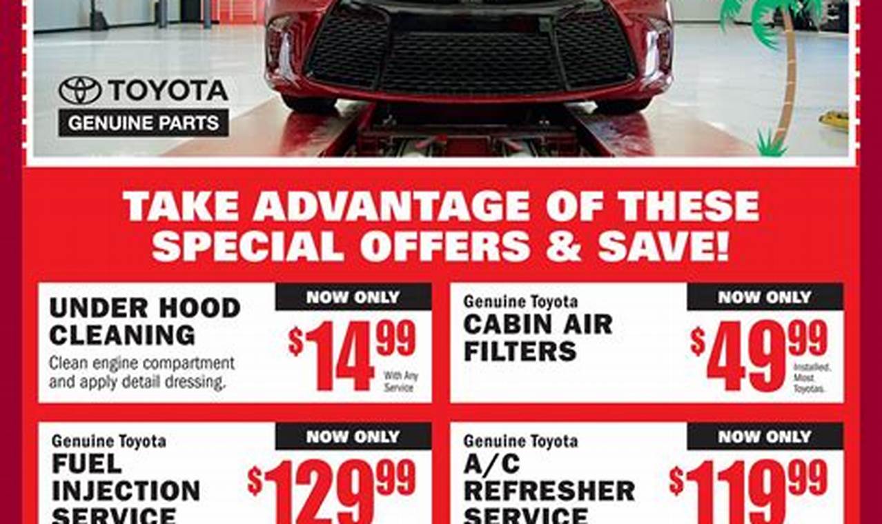 Toyota Service Coupons 2024