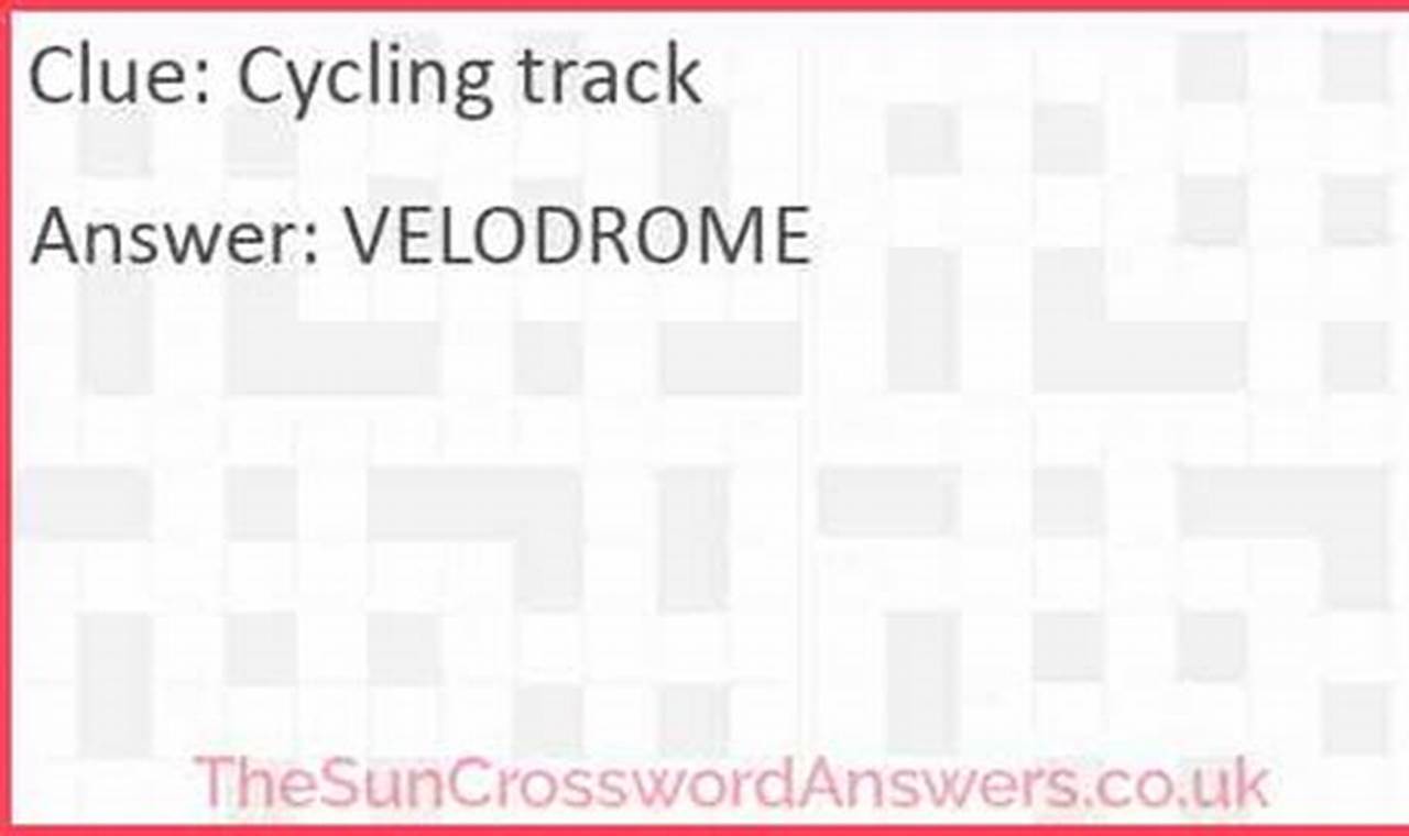 Track Cycling Event Crossword Clue
