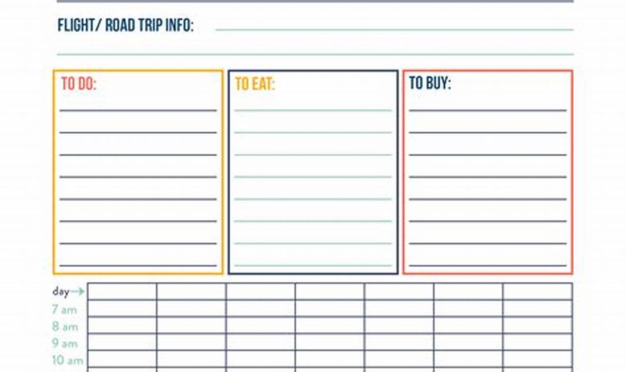 Travel Planning Calendar