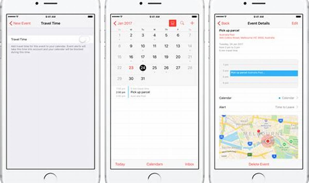 Travel Time Apple Calendar
