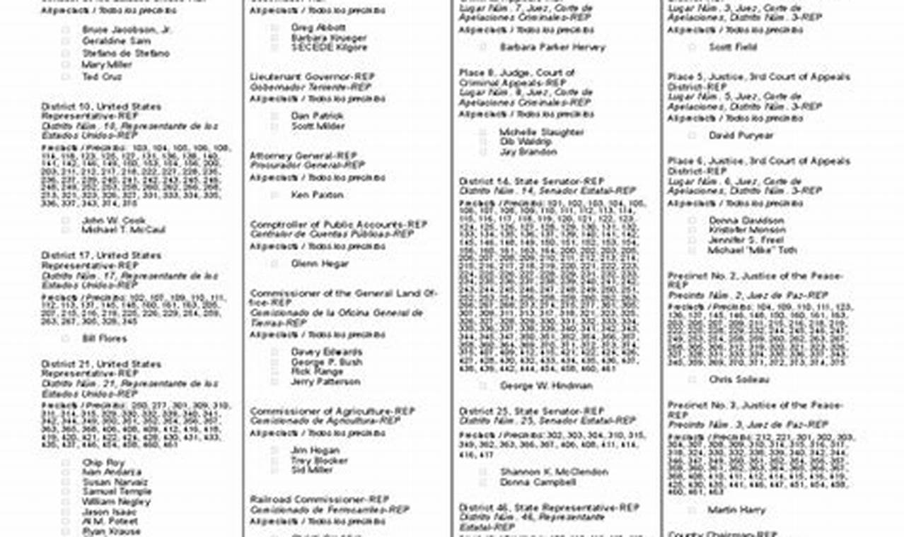 Travis County Ballot 2024