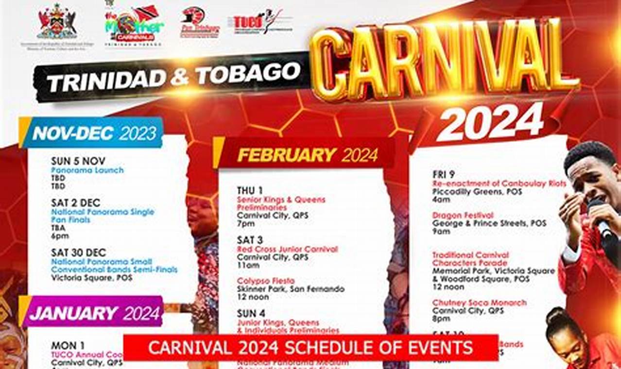 Trinidad Carnival 2024 Calendar Of Events