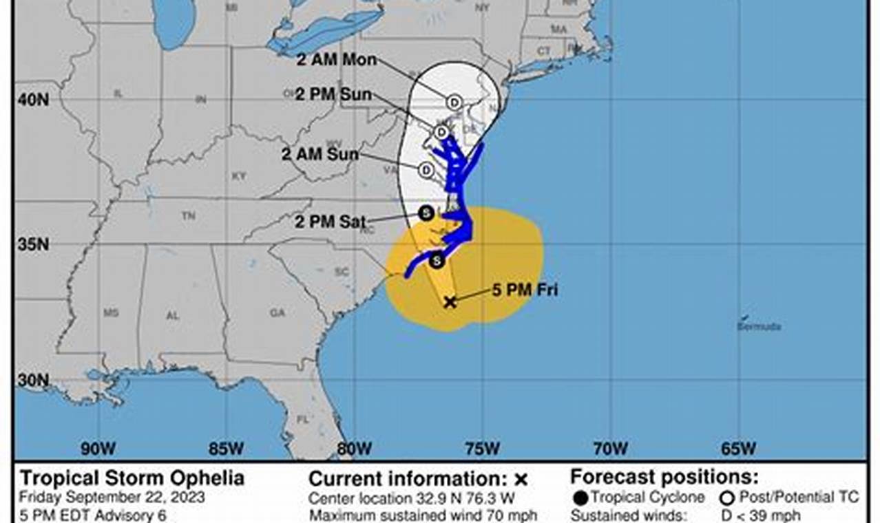 Tropical Storm Ophelia 2024