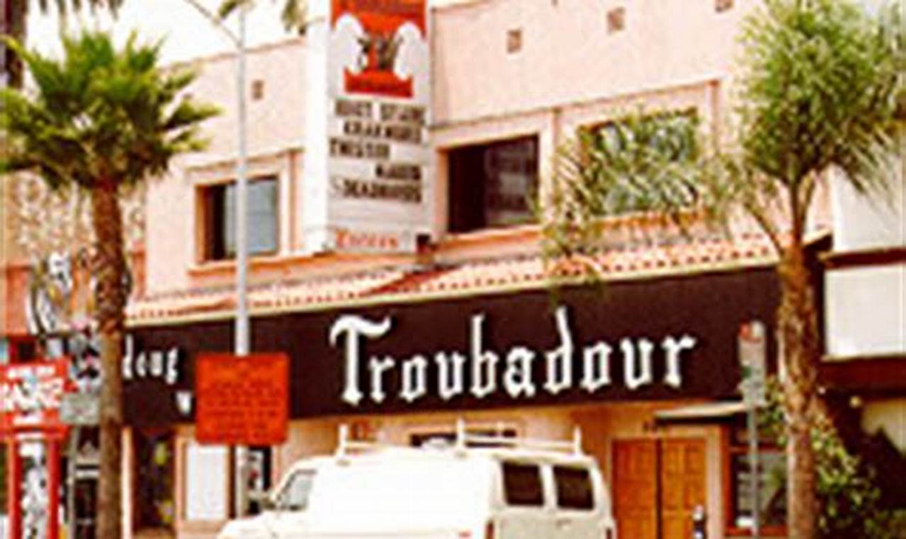 Troubadour Hollywood Calendar