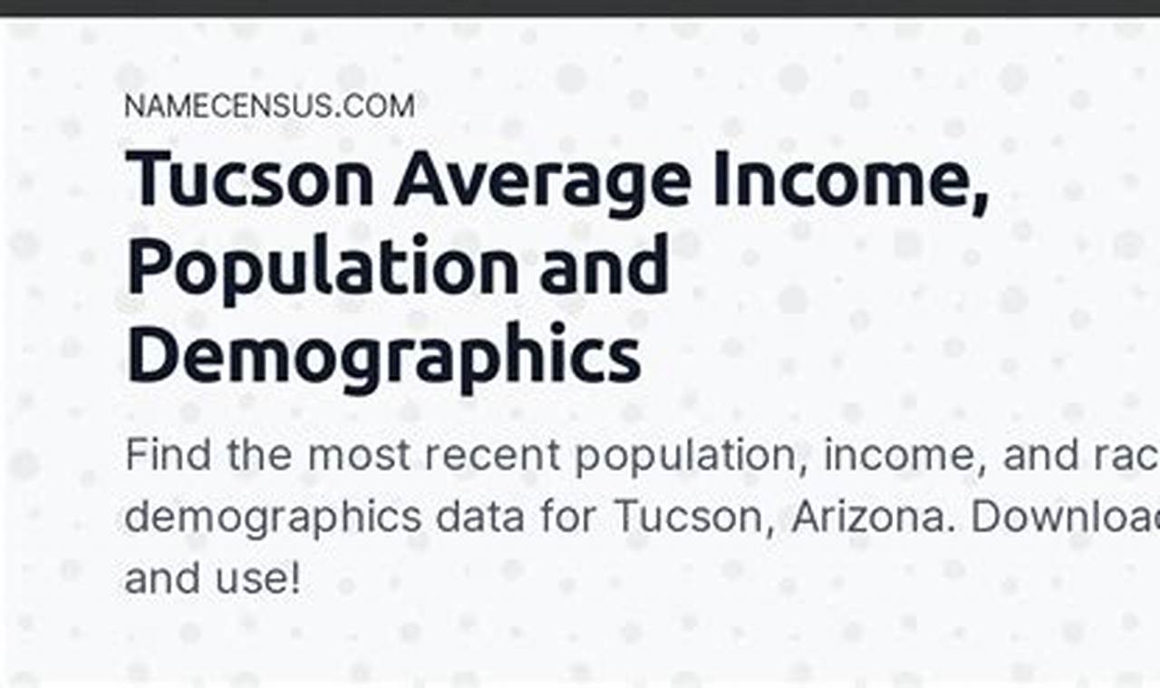 Tucson Population 2024