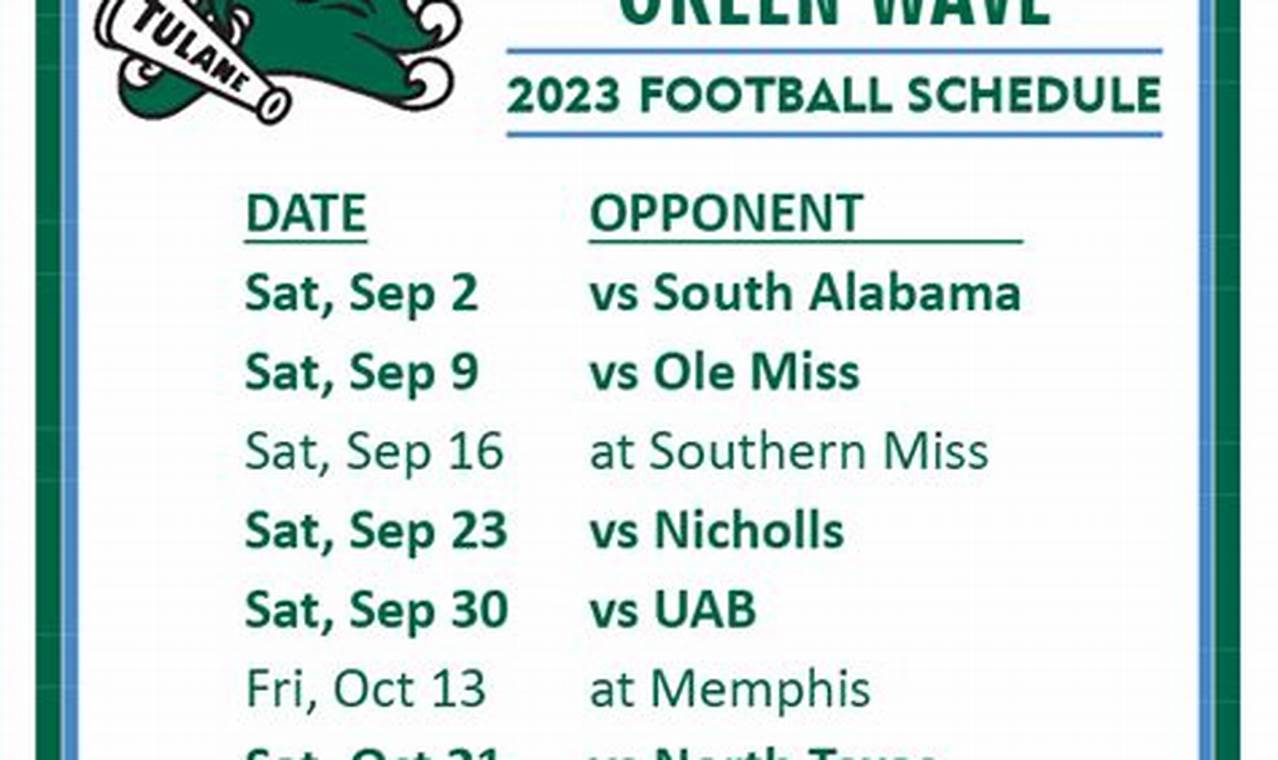 Tulane Game Schedule 2024 Election