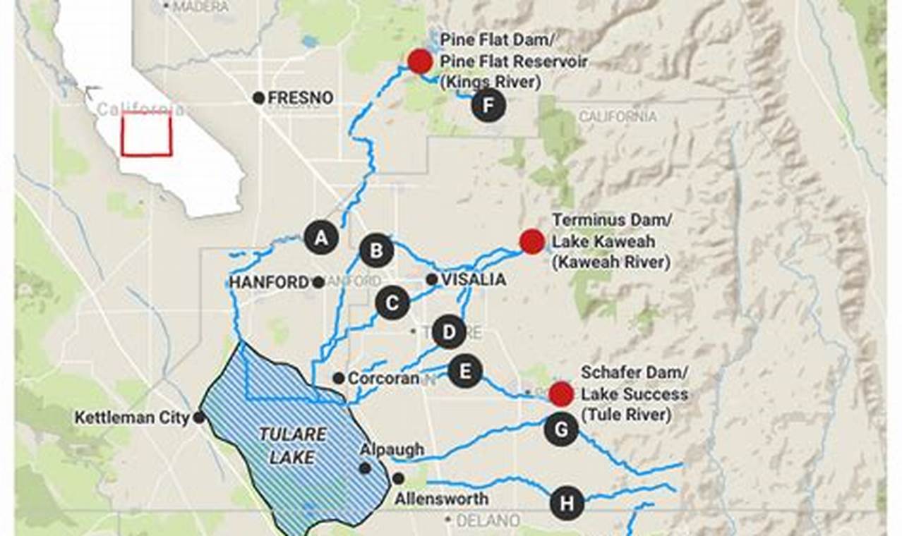 Tulare Lake 2024 Map