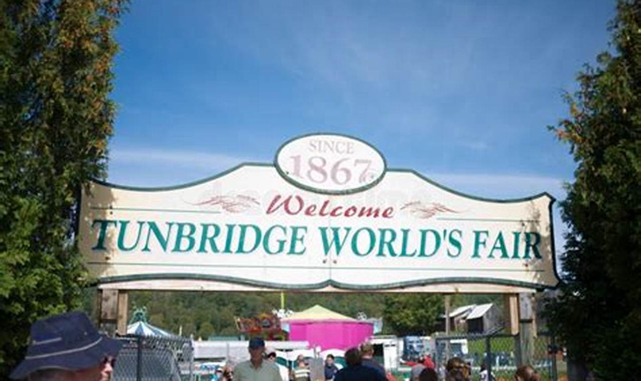 Tunbridge Fair 2024 Schedule