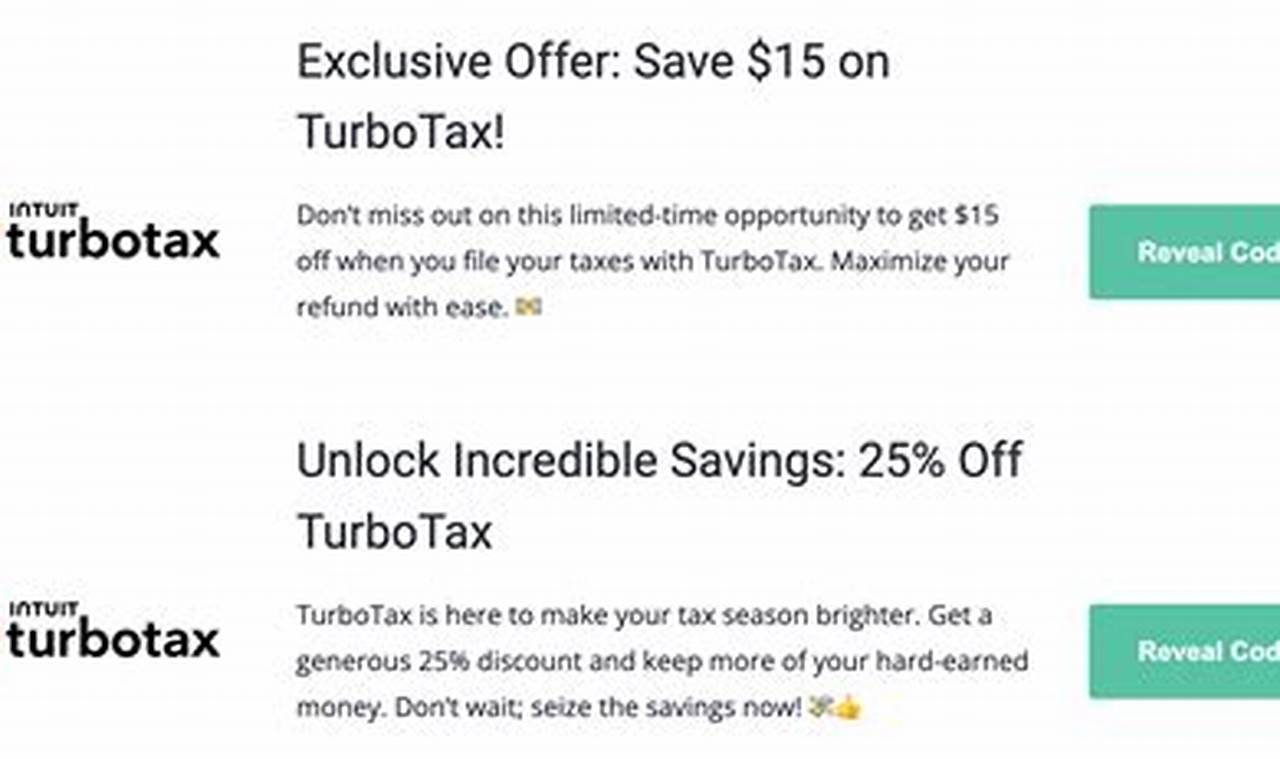 Turbo Tax Coupon 2024