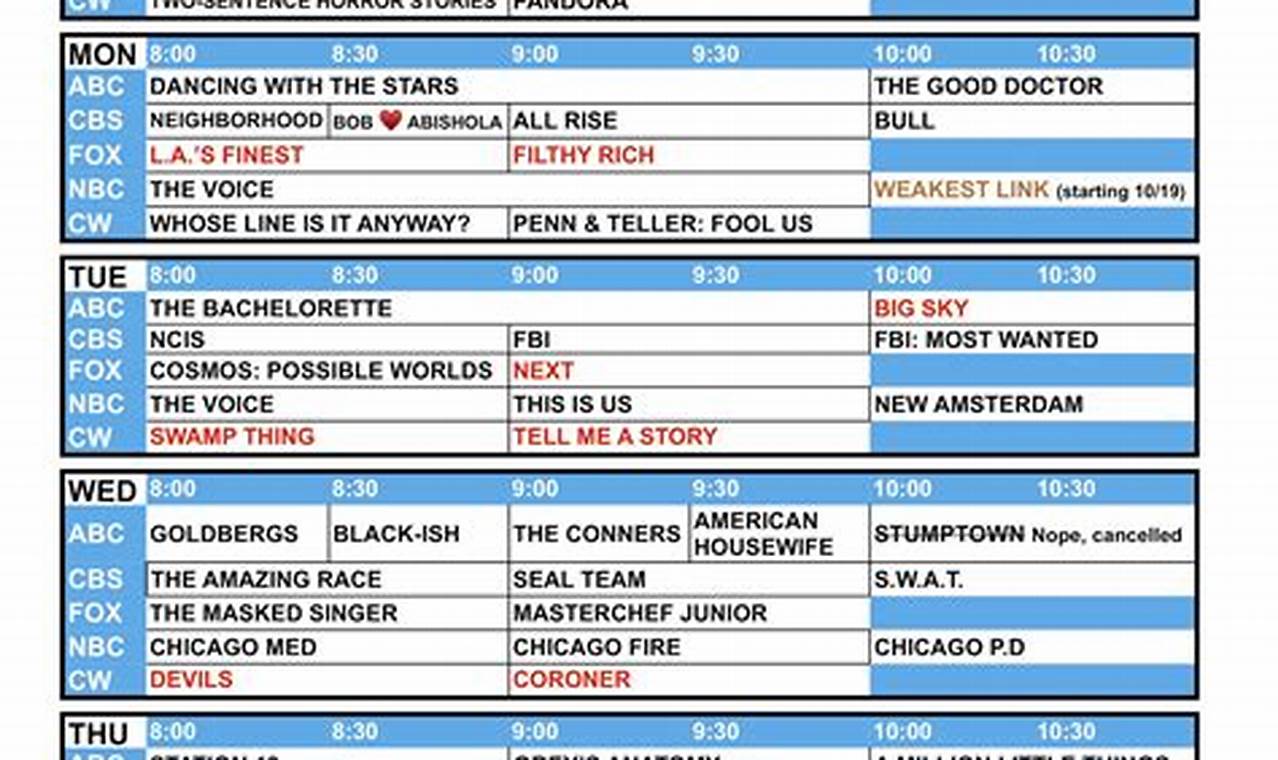 Tv Schedule 2024-24