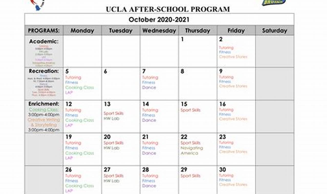 Ucla Winter Calendar