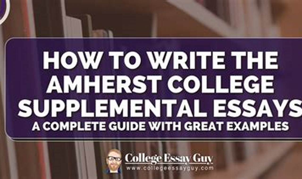 Umass Amherst Supplemental Essays 2024-24