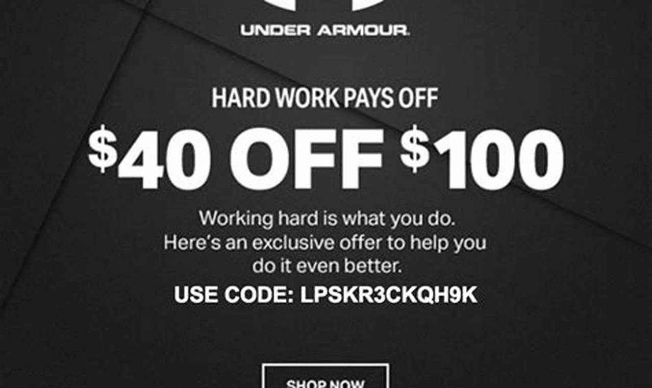 Under Armour Coupon 2024