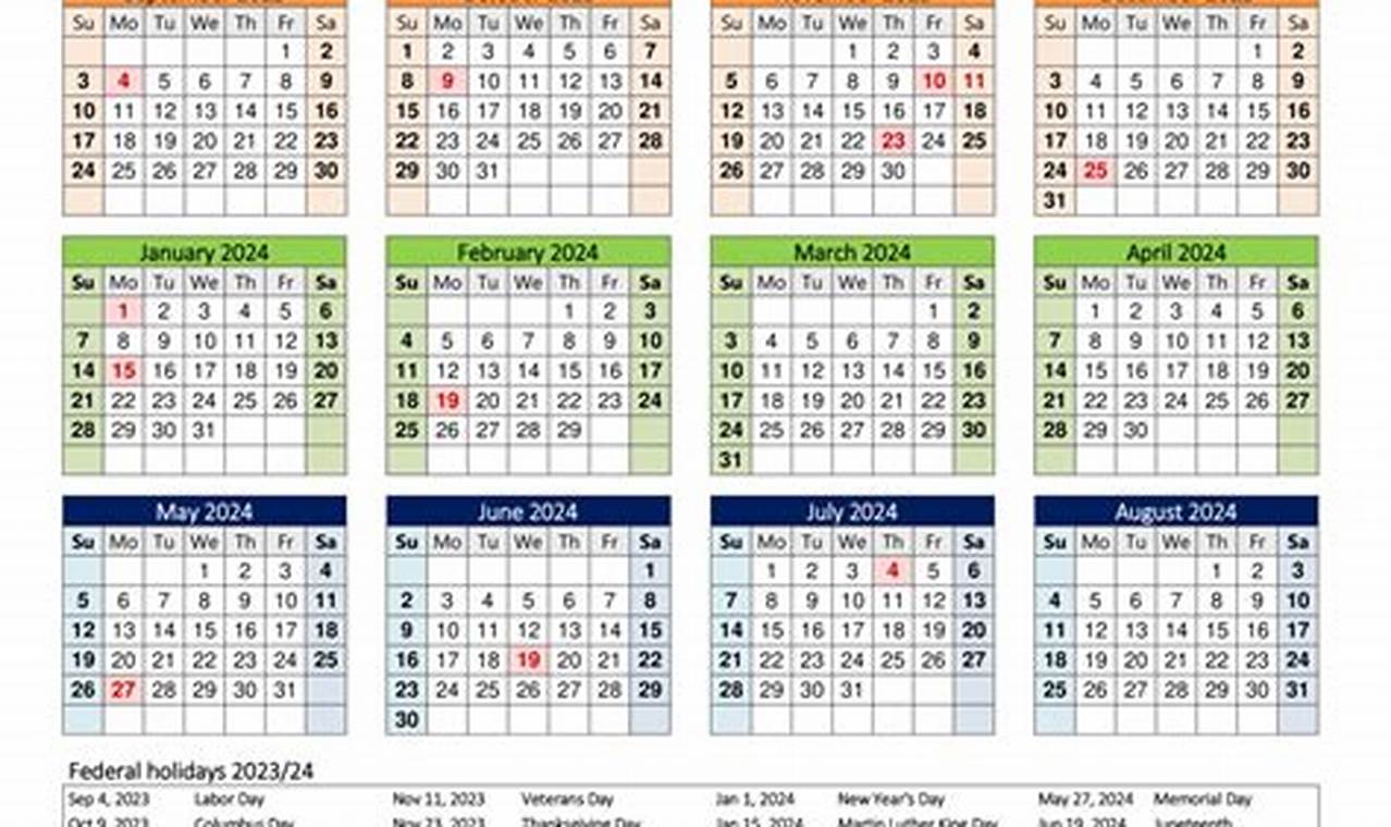 Une Academic Calendar 2024-24