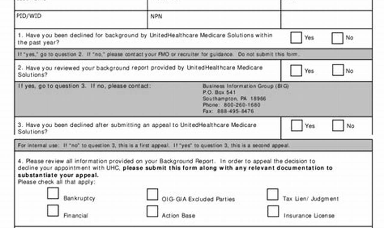 United Healthcare Provider Appeal Form 2024