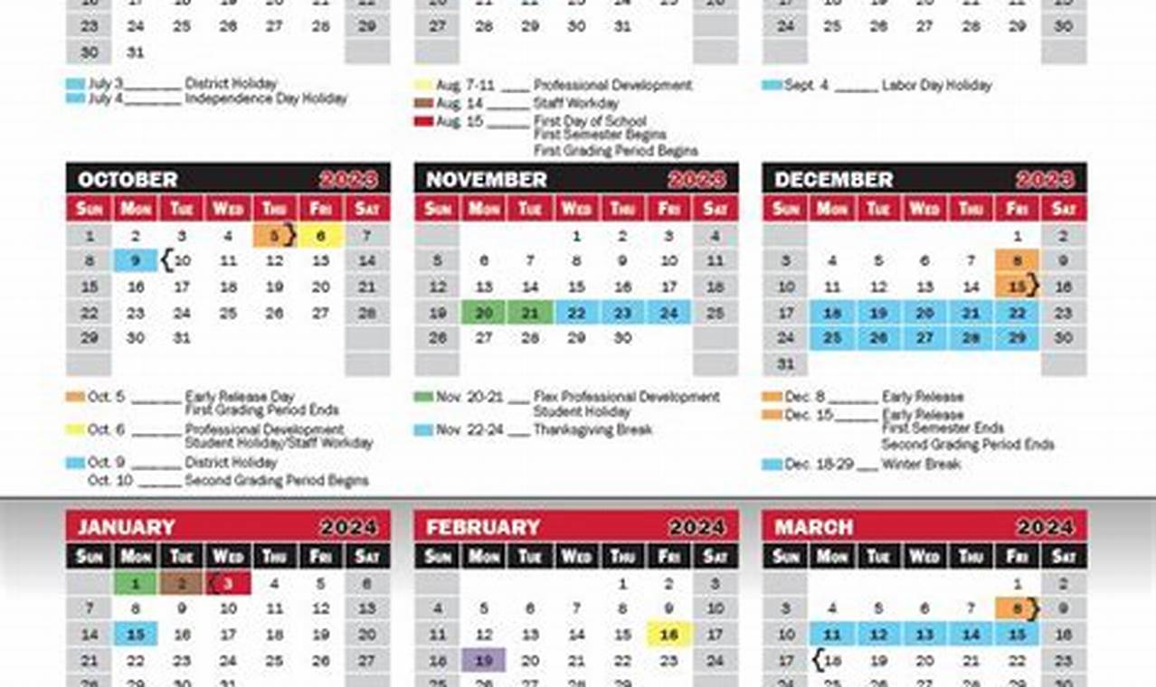 Universal Academy Coppell Calendar 2024-24