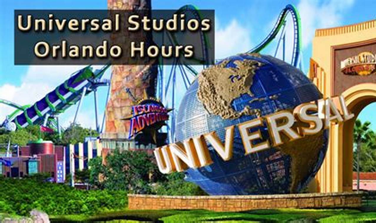 Universal Studios Orlando Hours September 2024