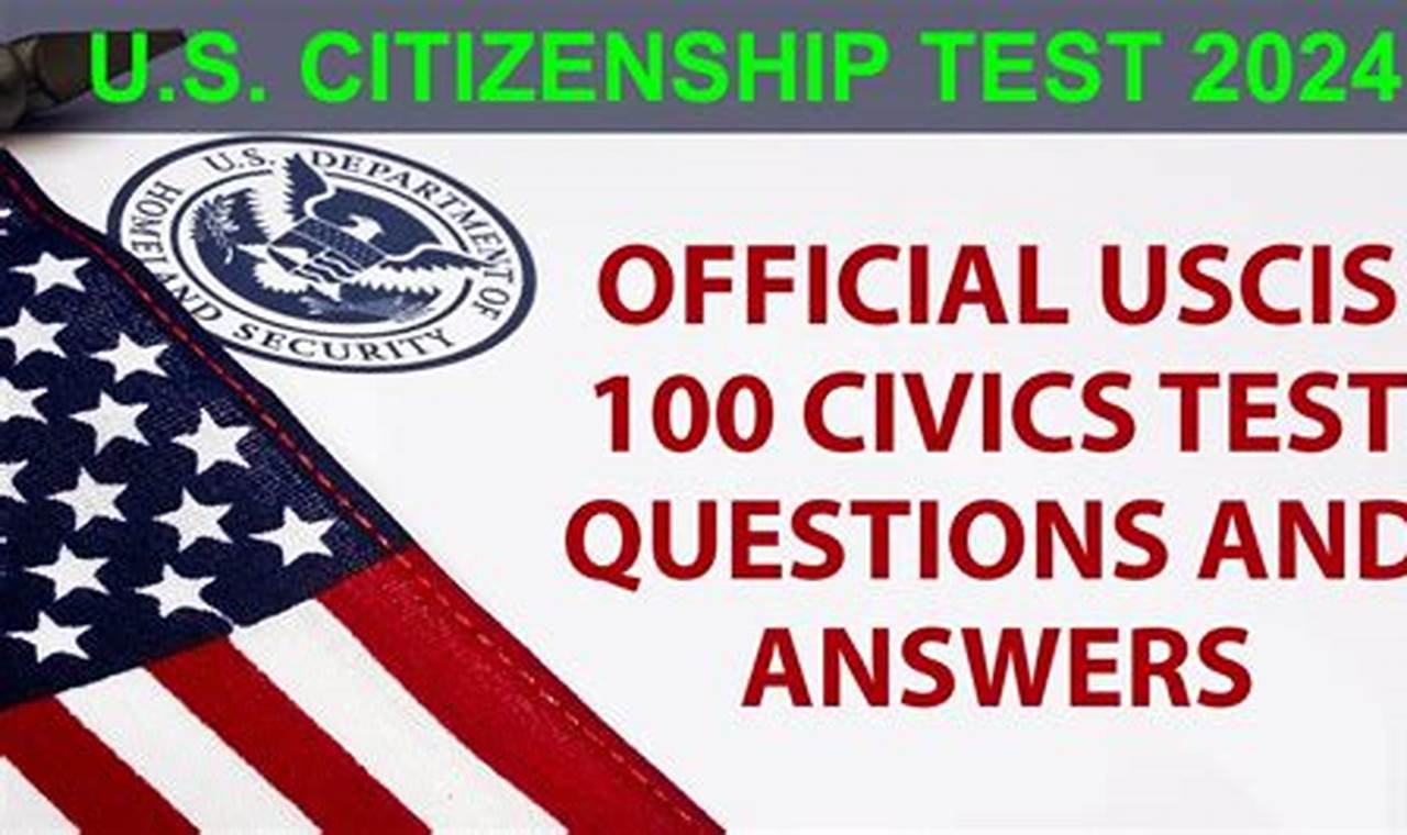 Us Citizenship Test Questions 2024