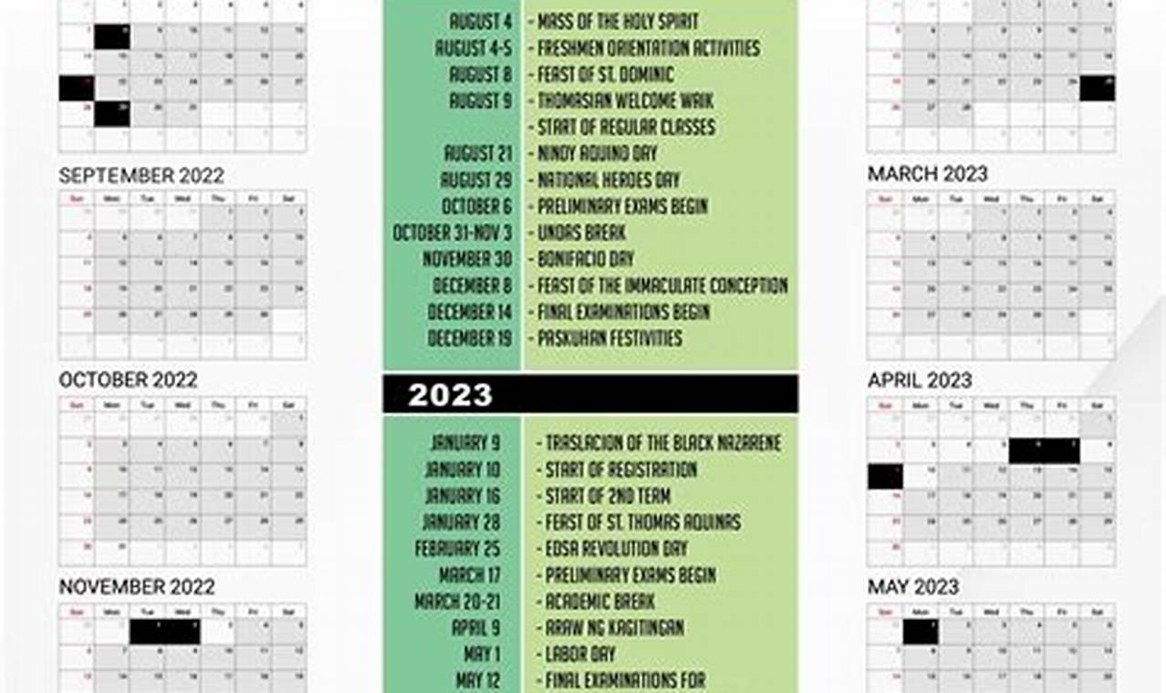 Ust Academic Calendar 2024 23