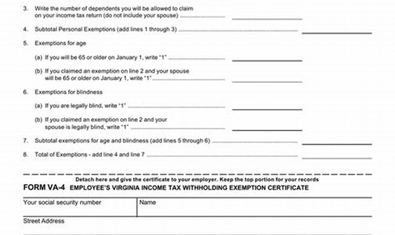 Va W-4 Form 2024