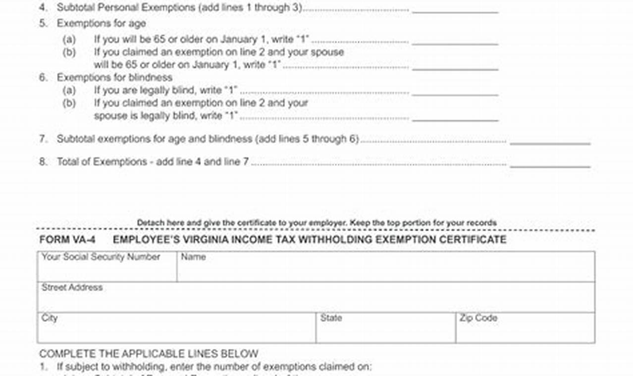 Va-4 Tax Form 2024