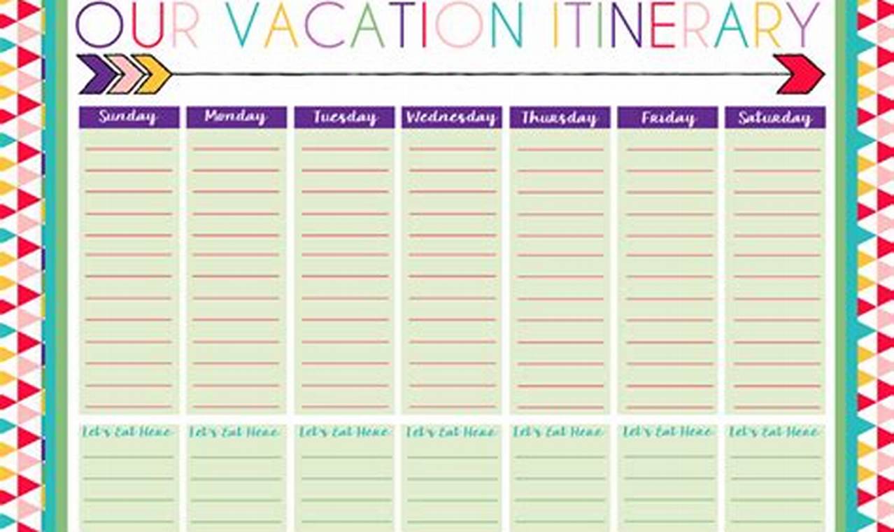 Vacation Calendar Planner