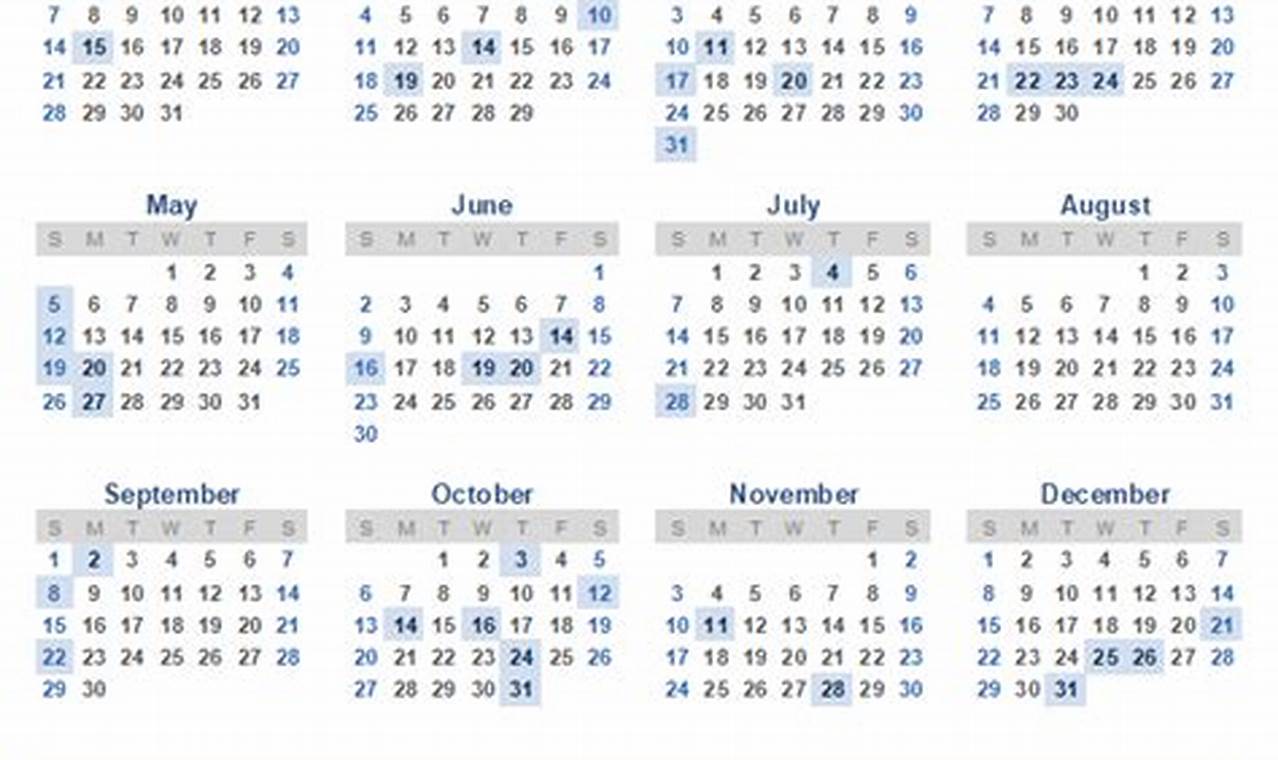 Vertex42 Calendar 2024