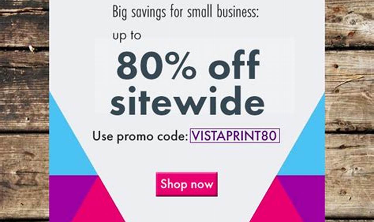 Vistaprint Promo Code Business Cards 2024