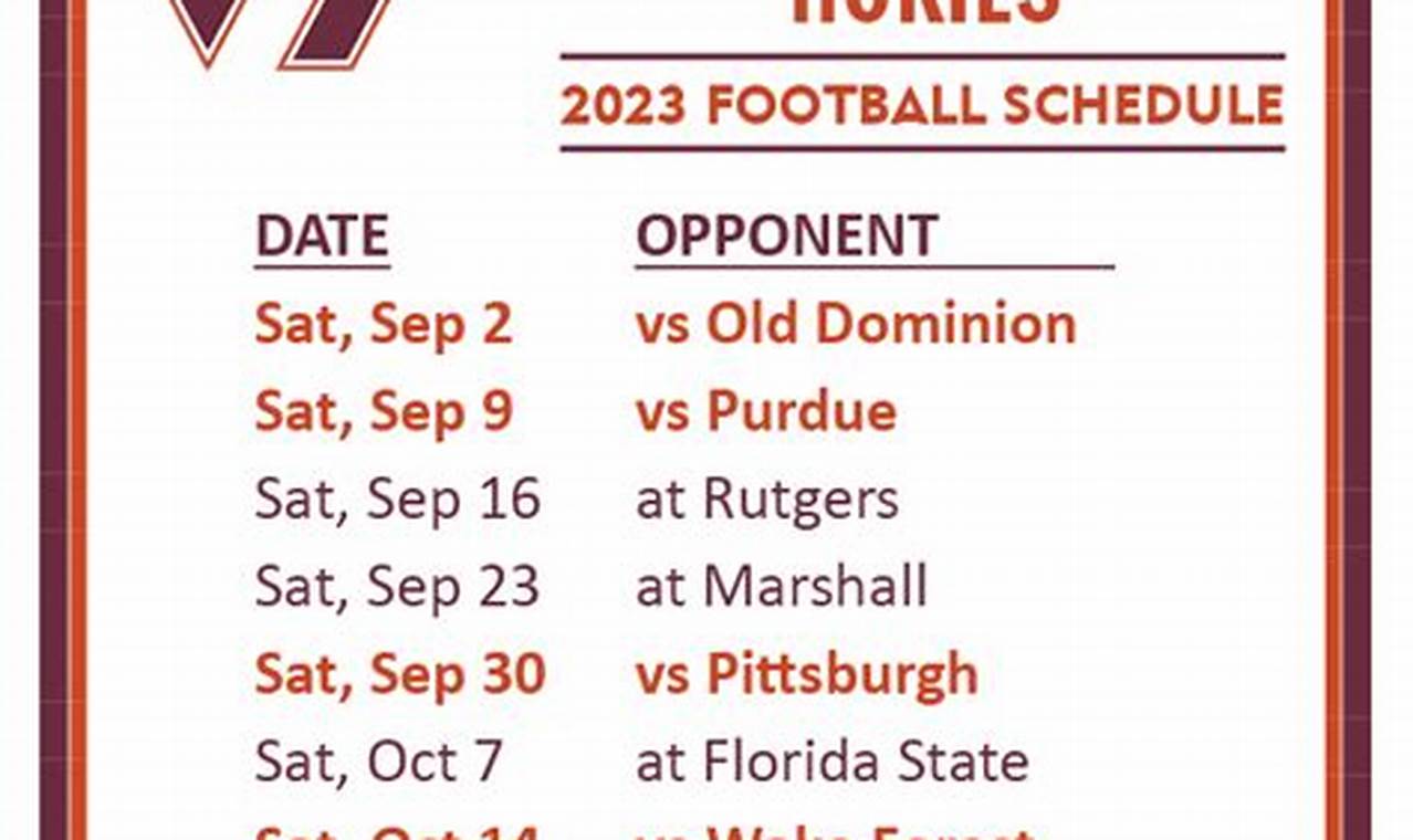 Vt Football 2024 Schedule Dates