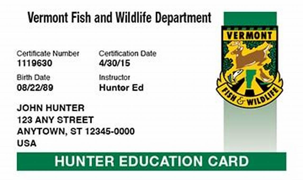 Vt Hunting License 2024