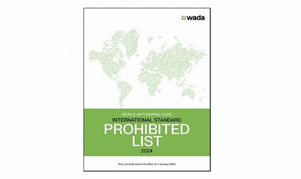 Wada Prohibited List 2024