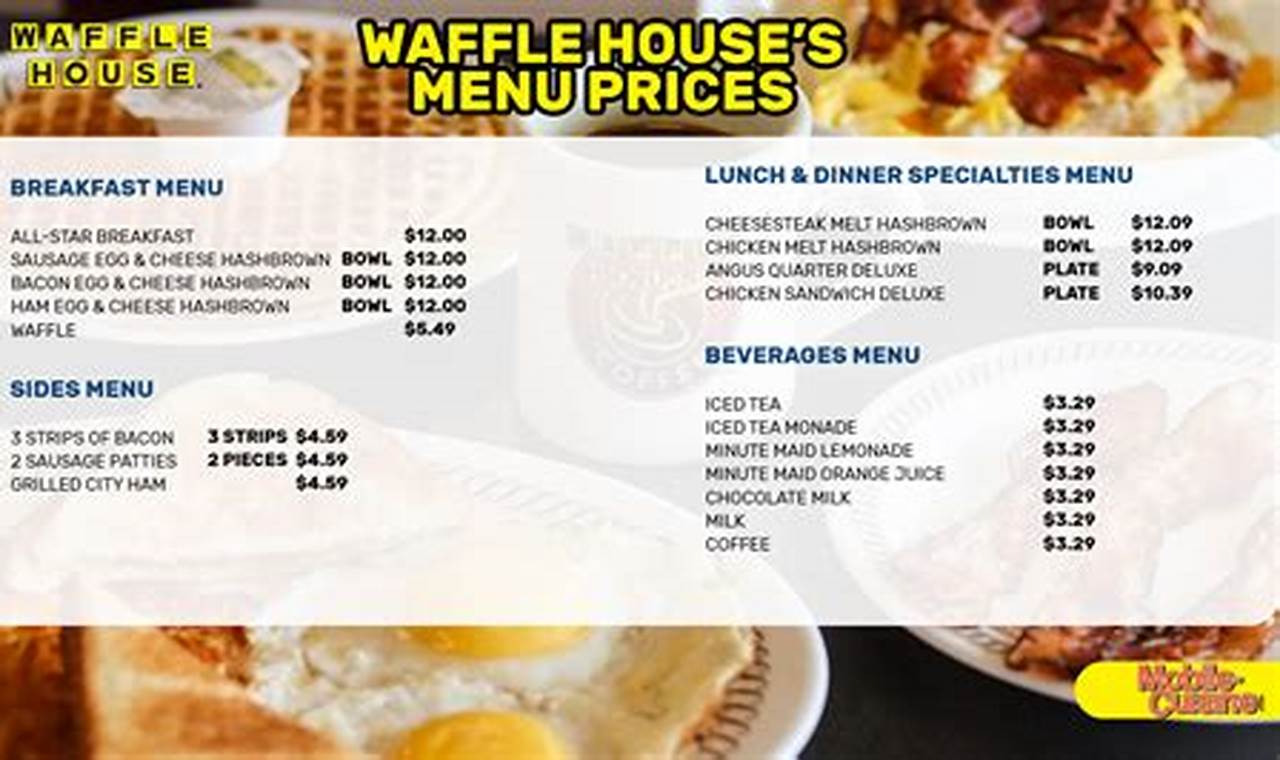 Waffle House Prices Menu 2024