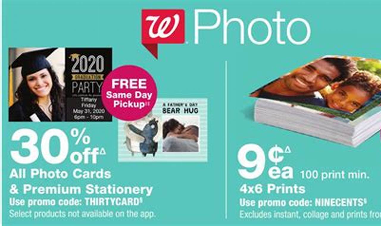 Walgreen Photo Promo Code 2024