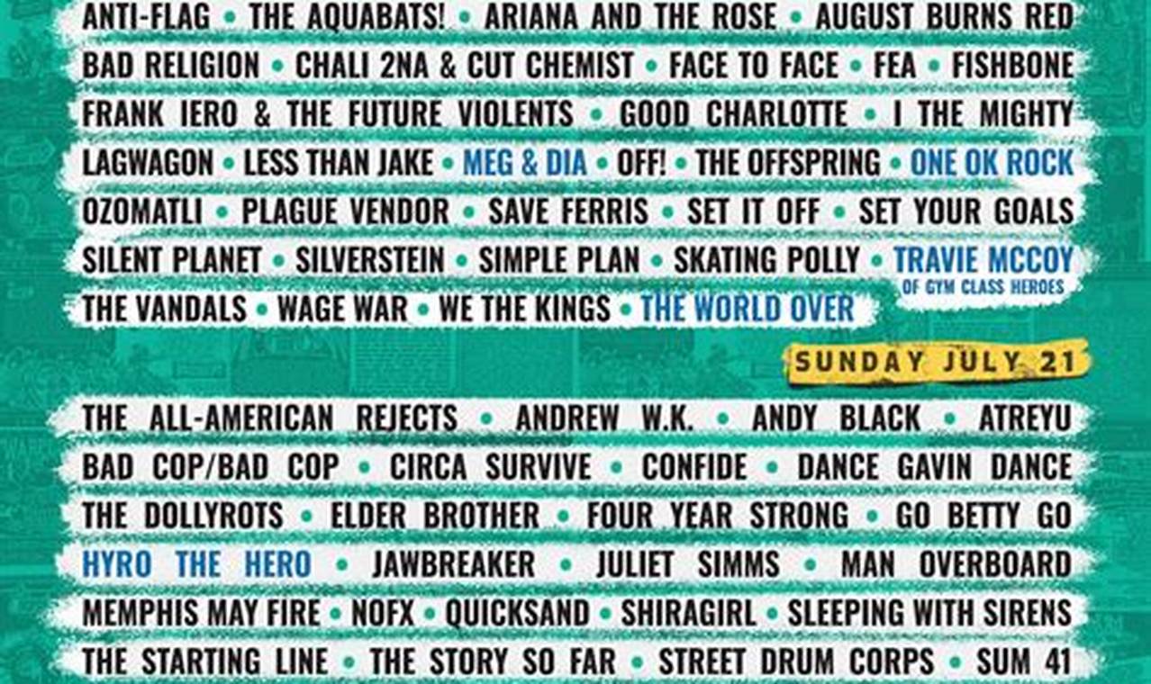 Warped Tour Dates 2024: Buckle up for the Ultimate Summer Music Experience!