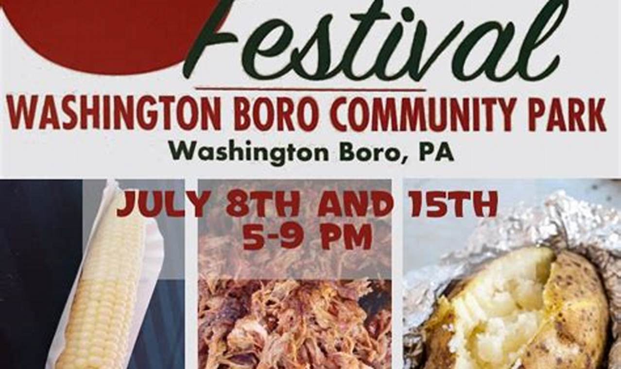 Washington Boro Tomato Festival 2024 Dates