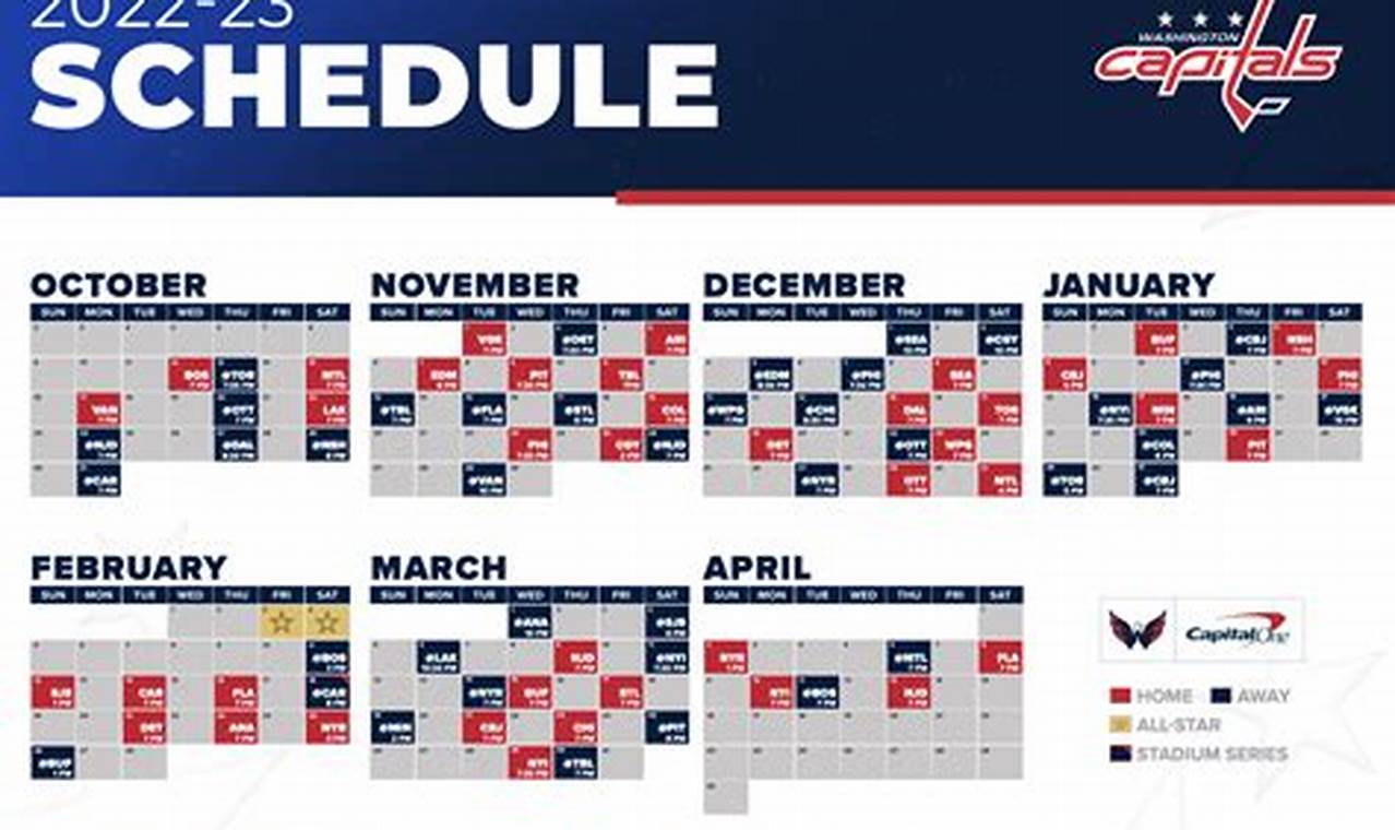 Washington Capitals 2024-25 Schedule