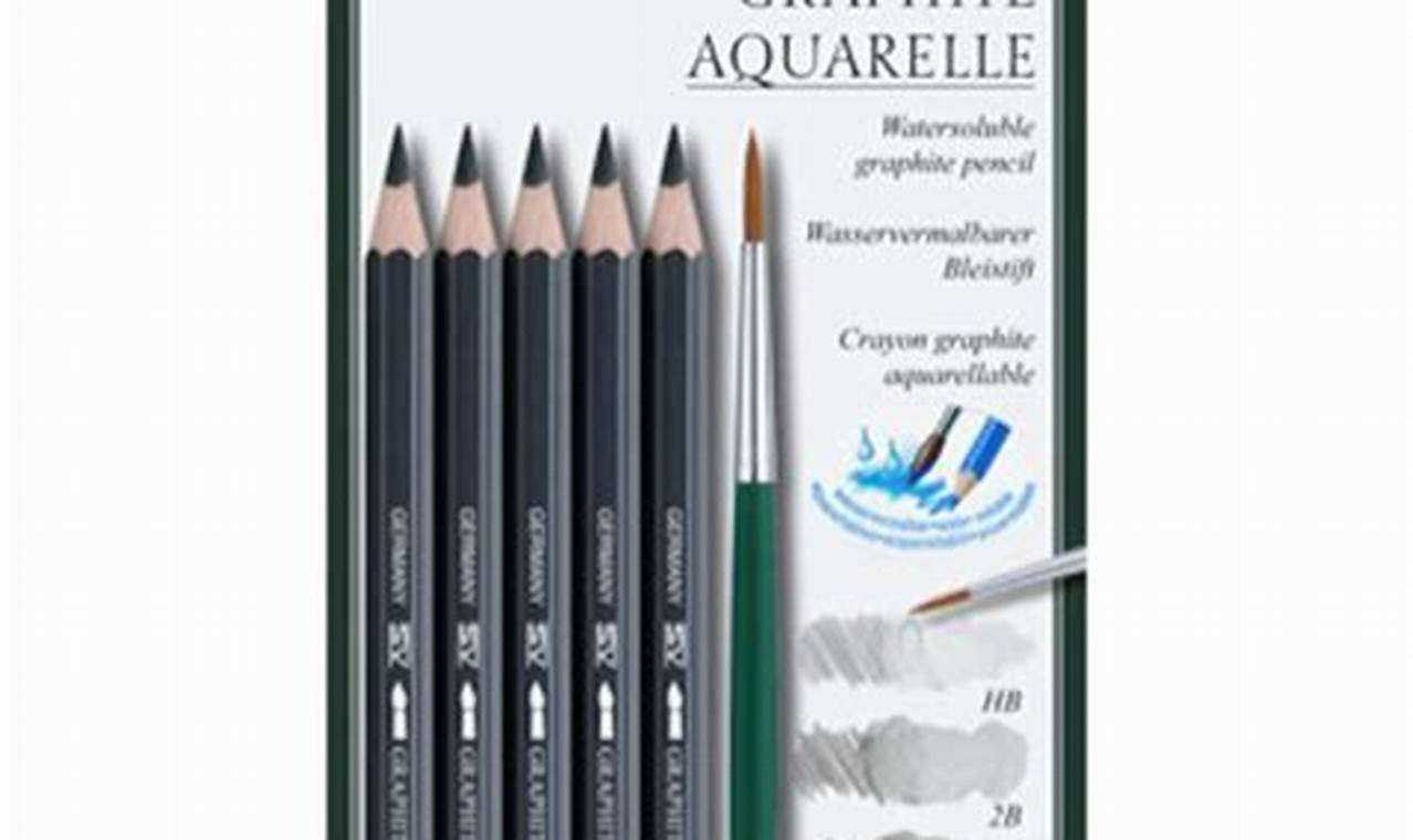 Water Soluble Graphite Pencil: The Fusion of Art and Versatility