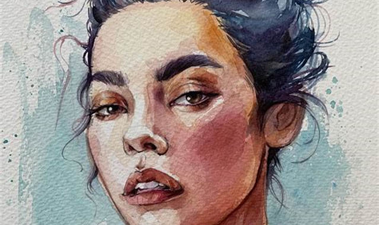 Watercolor Pencil Portrait: Capturing Life in Vivid Hues