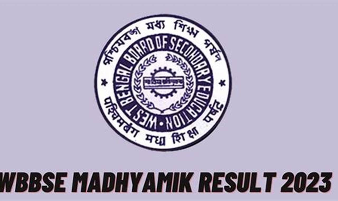 Wbbse Madhyamik Result 2024