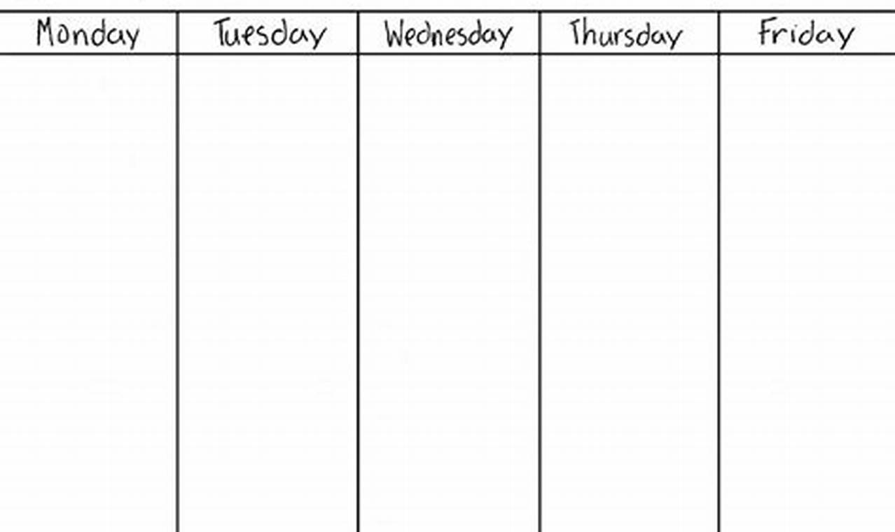Weekly Calendar Template Pages