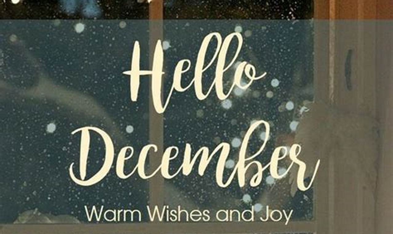 Welcome December 2024 Wishes