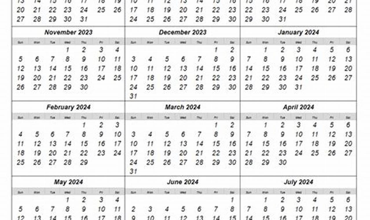 West Ada 2024 Calendar