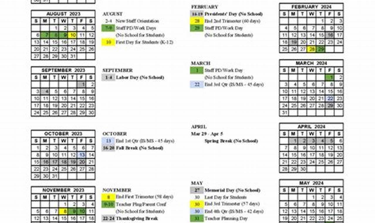 Westfield High School Calendar 2024-25