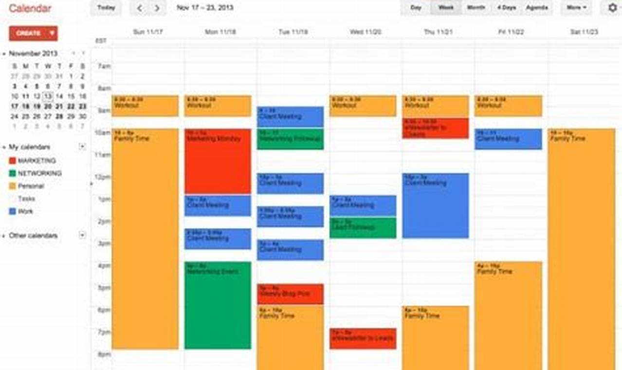 What Are Examples Of Calendar Management
