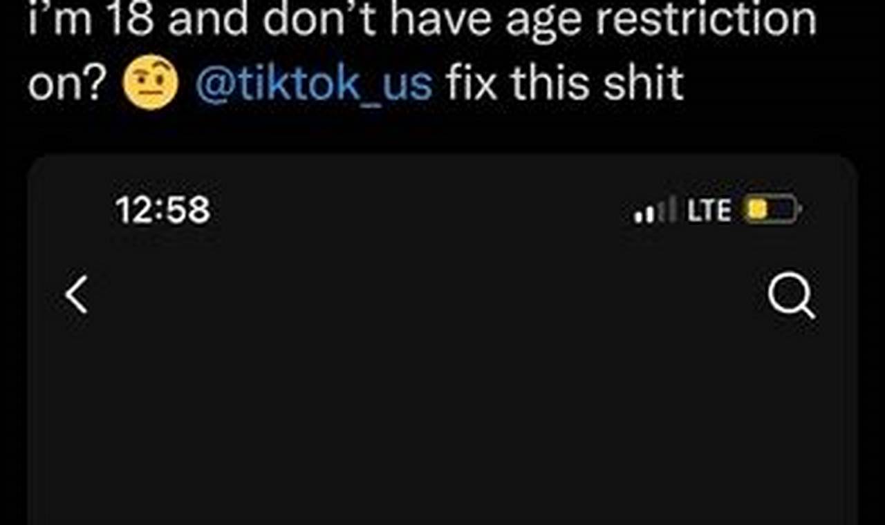 What Is The Age Restriction For Tiktok