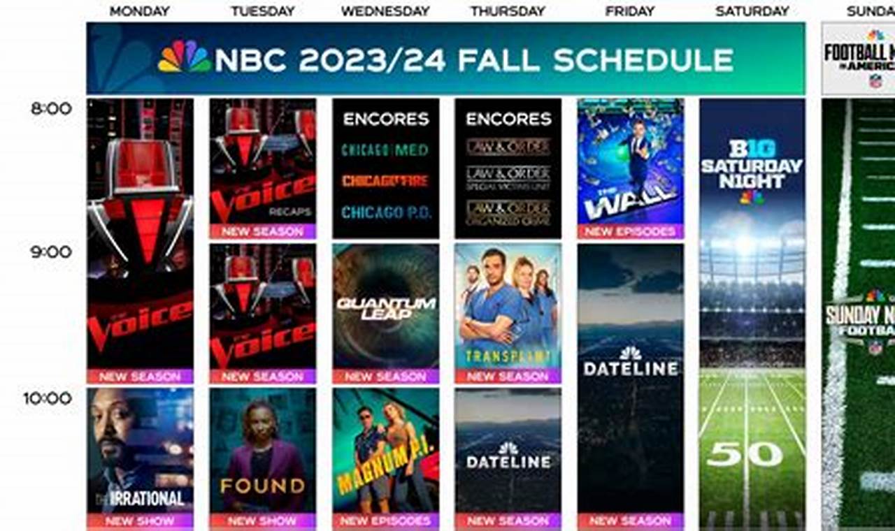What Is The Lineup For Nbc 2024-2024
