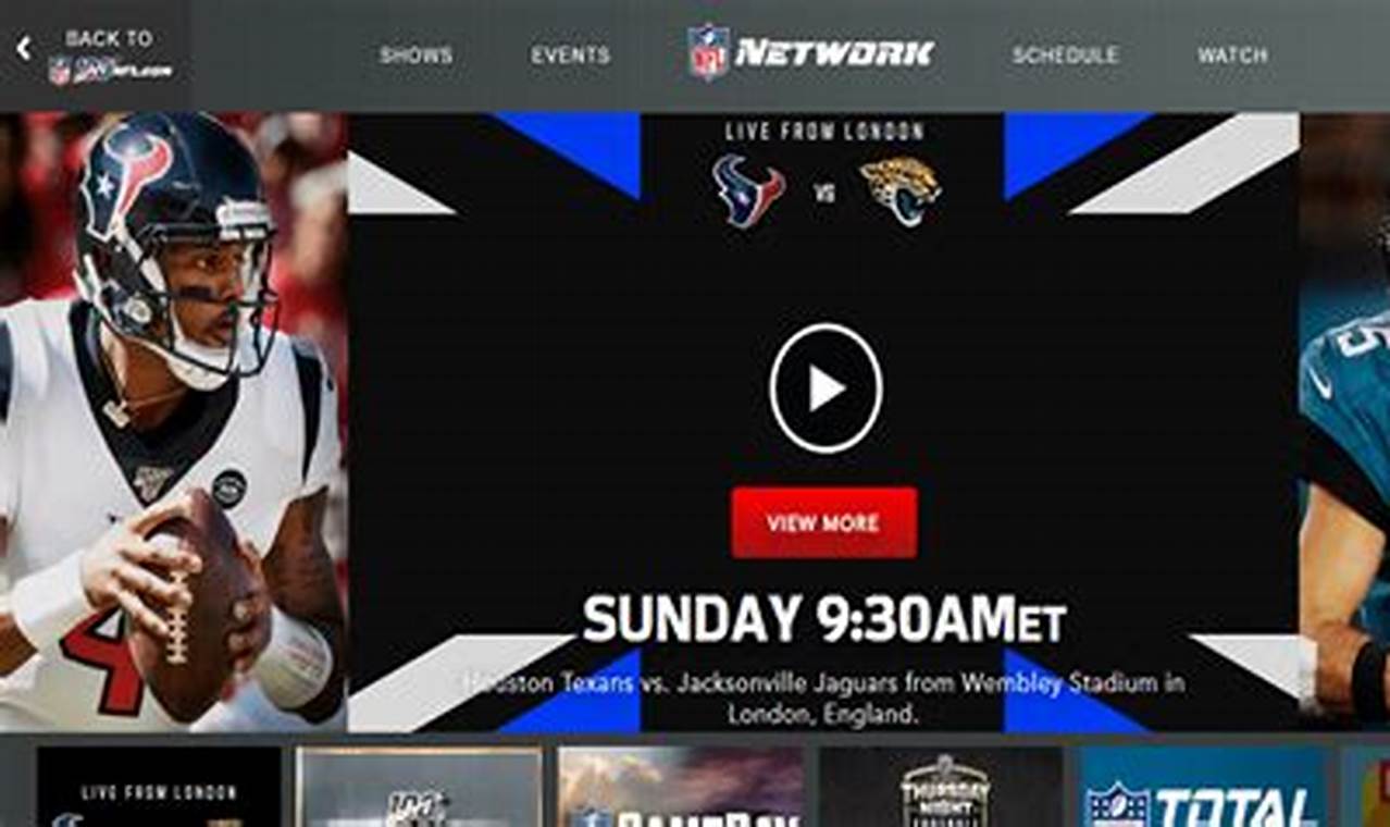 What Streaming Has Nfl Network