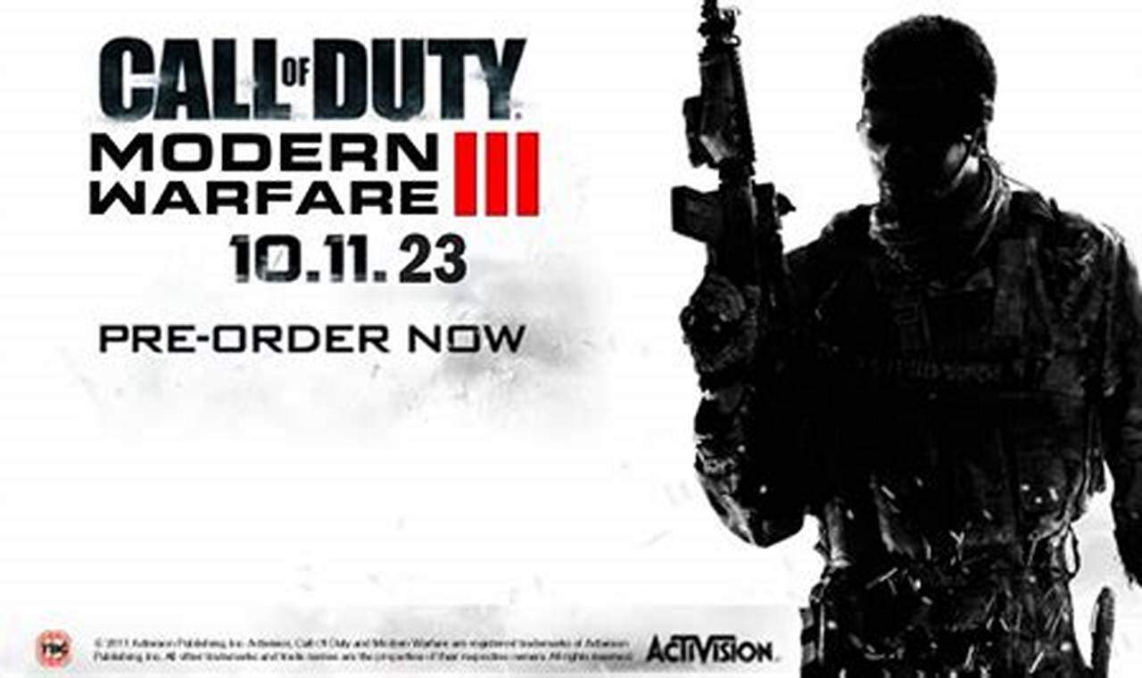 When Can I Pre Order Mw3 2024